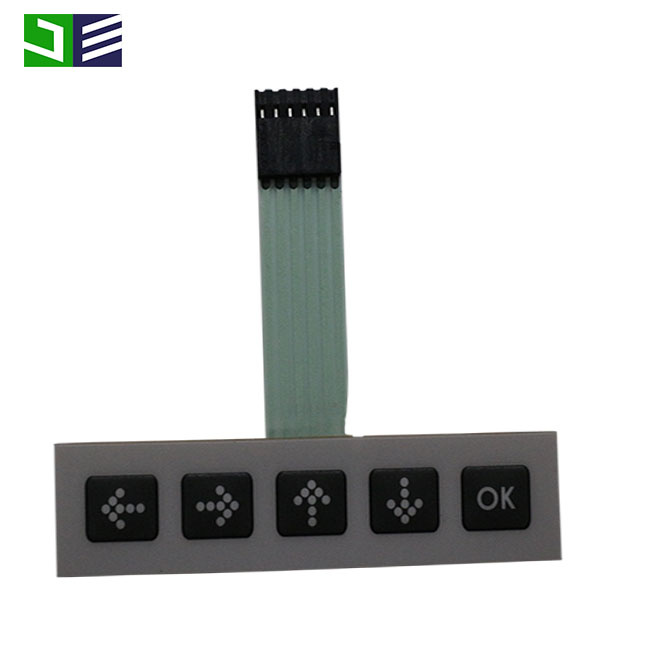 Custom Tactile Transparent Window Membrane Switch with Connector