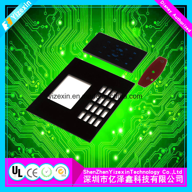 Custom Glossy Pet Tactile Touch Button Membrane Switch Panel Graphic Overlay
