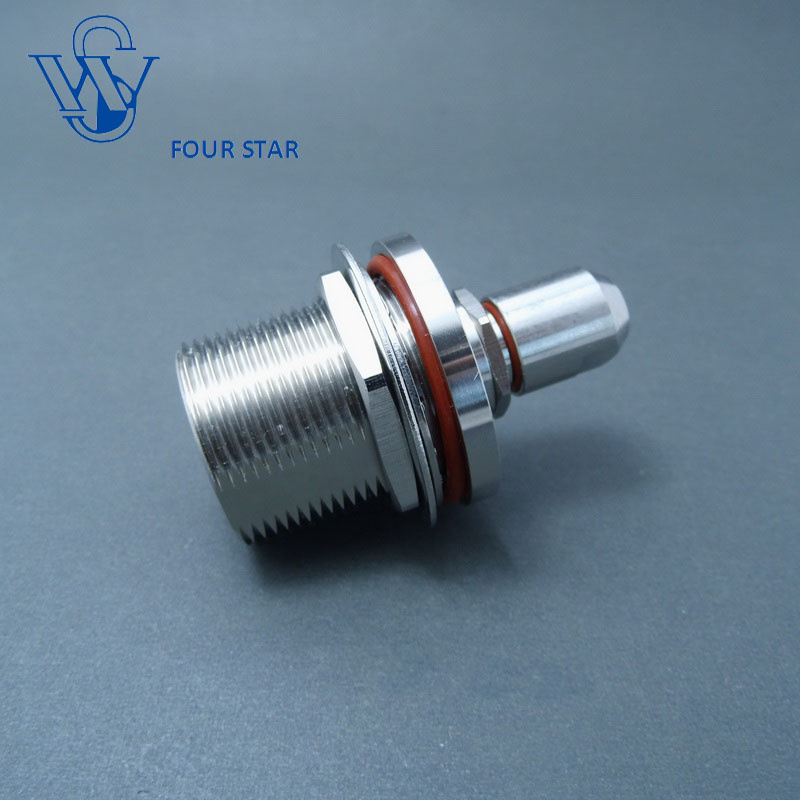 Female Jack Bulkhead Clamp 7/16 Connector for 1/4 Superflexible Cable