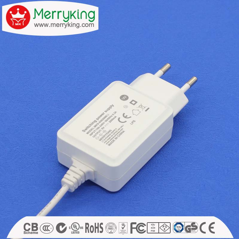12W DC Power Adapter with EU Plug