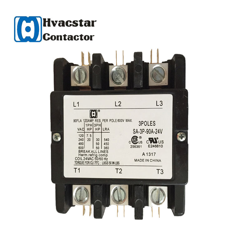 3 Pole 90A 240V Air Conditioner Contactor with UL Certificate