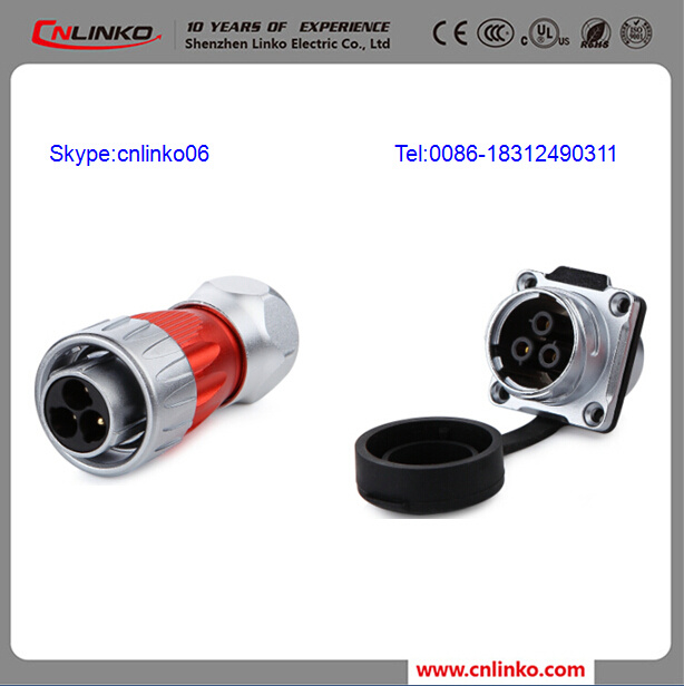 The Power Plug LED Connector 3pin UL Approved Connector