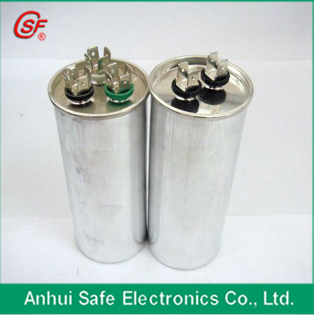 White Plastic Round Case AC 35UF Capacitor Cbb65