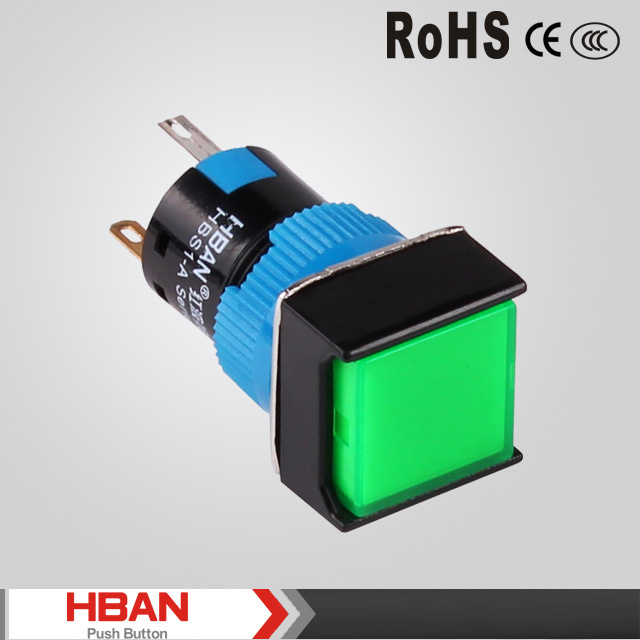 Ce TUV IP40 Protection Level Push Button Reset Switch on off Switch 16mm