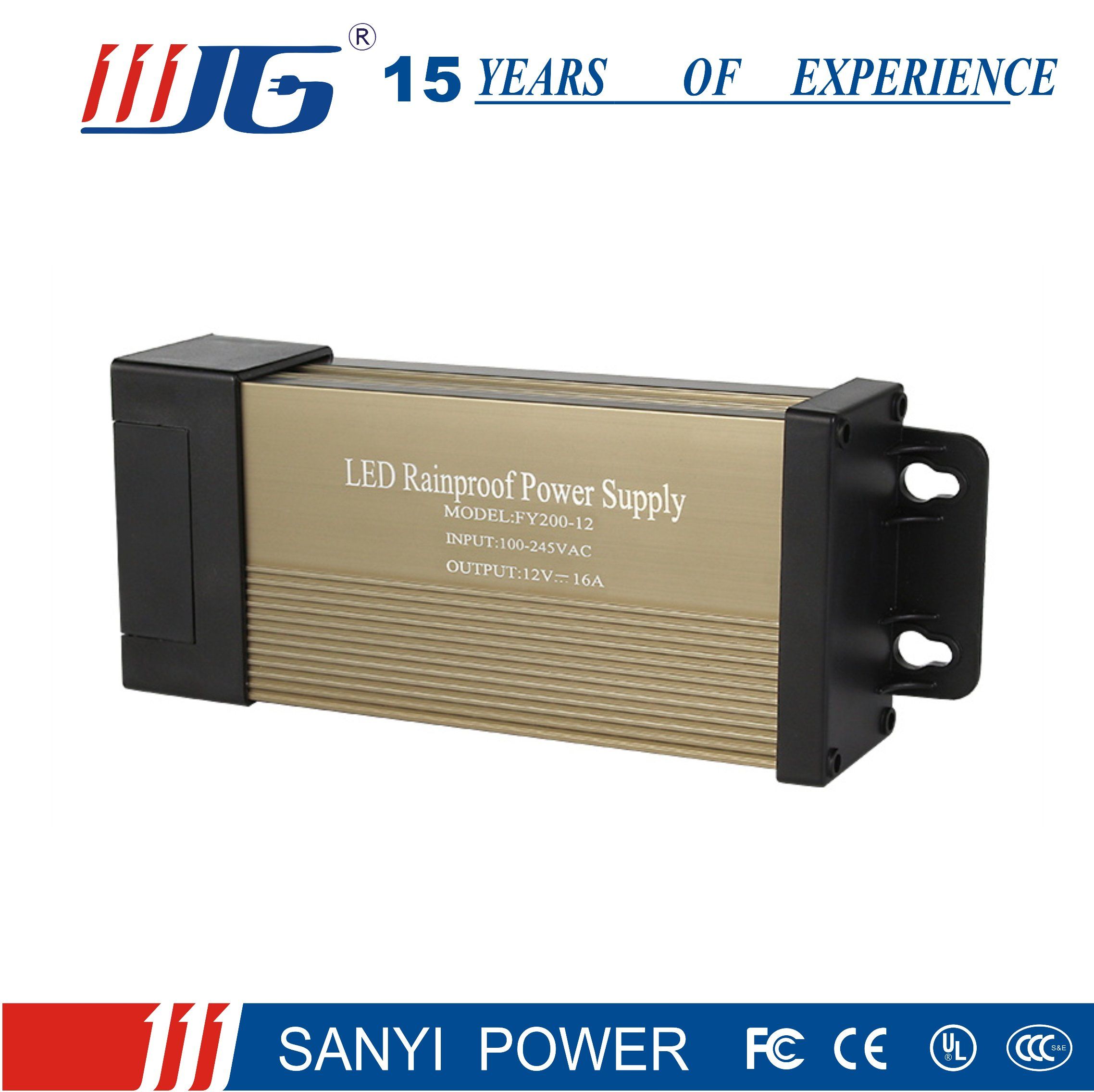 100W 12V Rainproof LED Power Supply for LED Lighting
