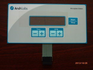 Waterproof LED Screen Single Membrane Switch Embossing with Metal Dome