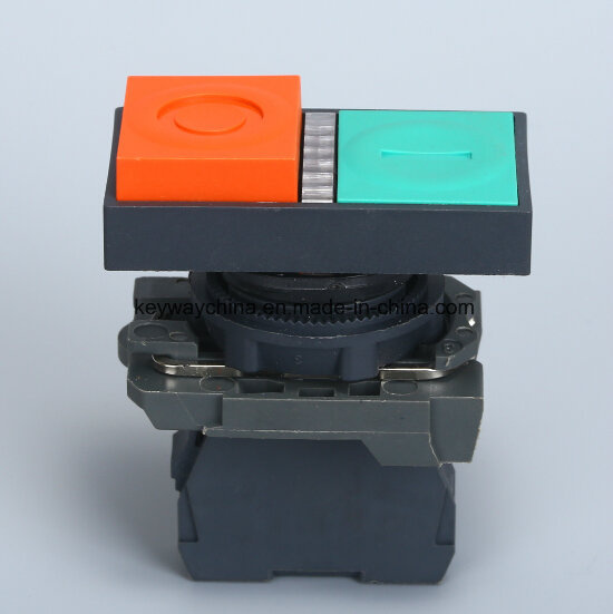 6-380V Illuminated-Square Type Pushbutton Switch
