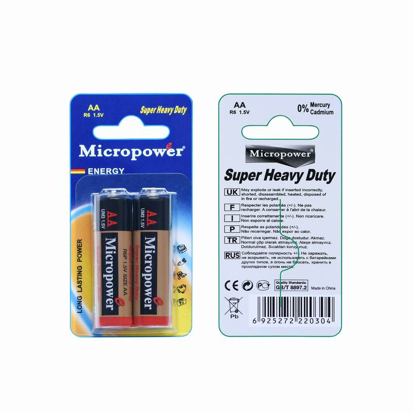 Super Heavy Duty Battery AA/R6p