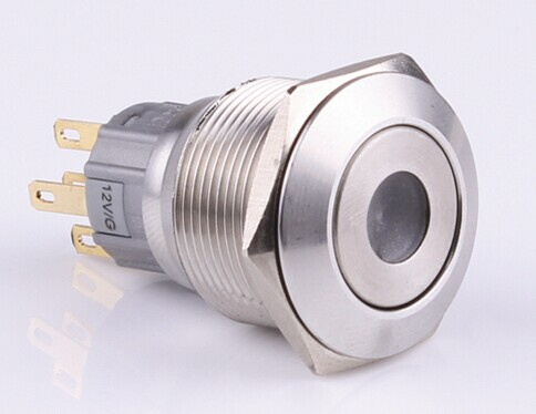 22mm 2no2nc Metal Pushbutton Switch with DOT- Illuminated