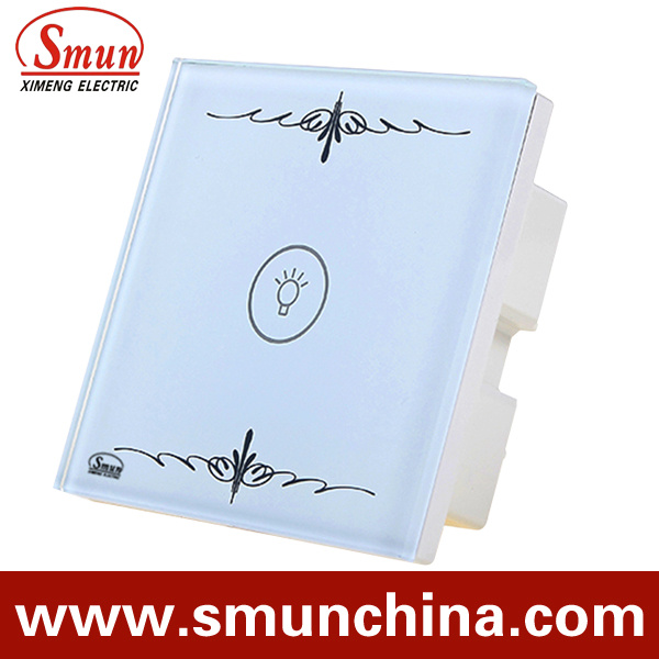 Wall Switch, Remote Control Touch Switch White Lamp ABS Fire Proof 16A 110-220V