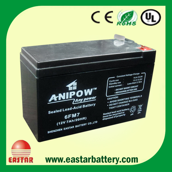 UPS Battery 12V 7ah with CE UL ISO9001 Certificated (SP12-7.0)