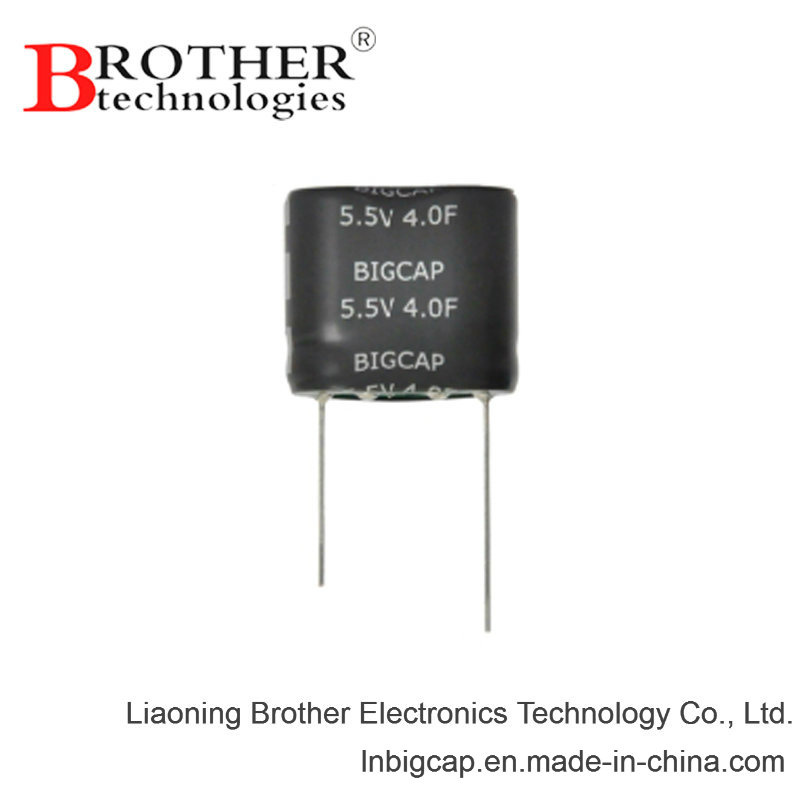 Small Size Large Farad 5.5V 4.0f Supercapacitor