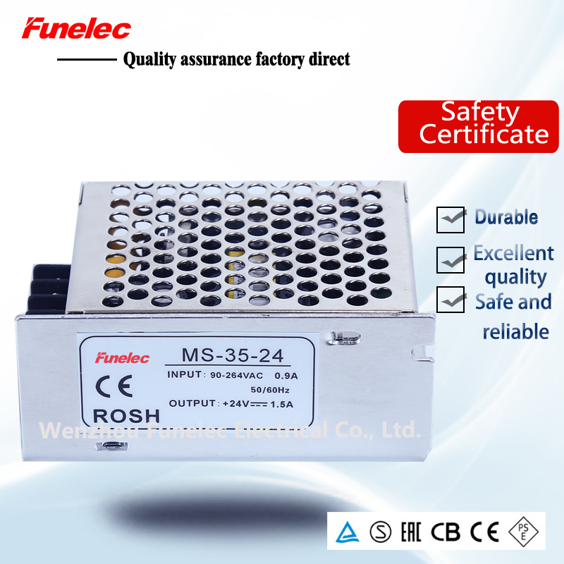 Ms-35-24 Transformer 220V AC to 24V DC, Variable Power Supply