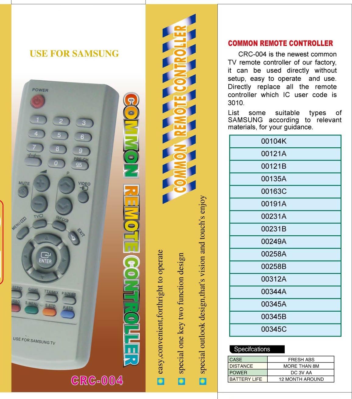 High Quality Universal Remote Control (URC-4)
