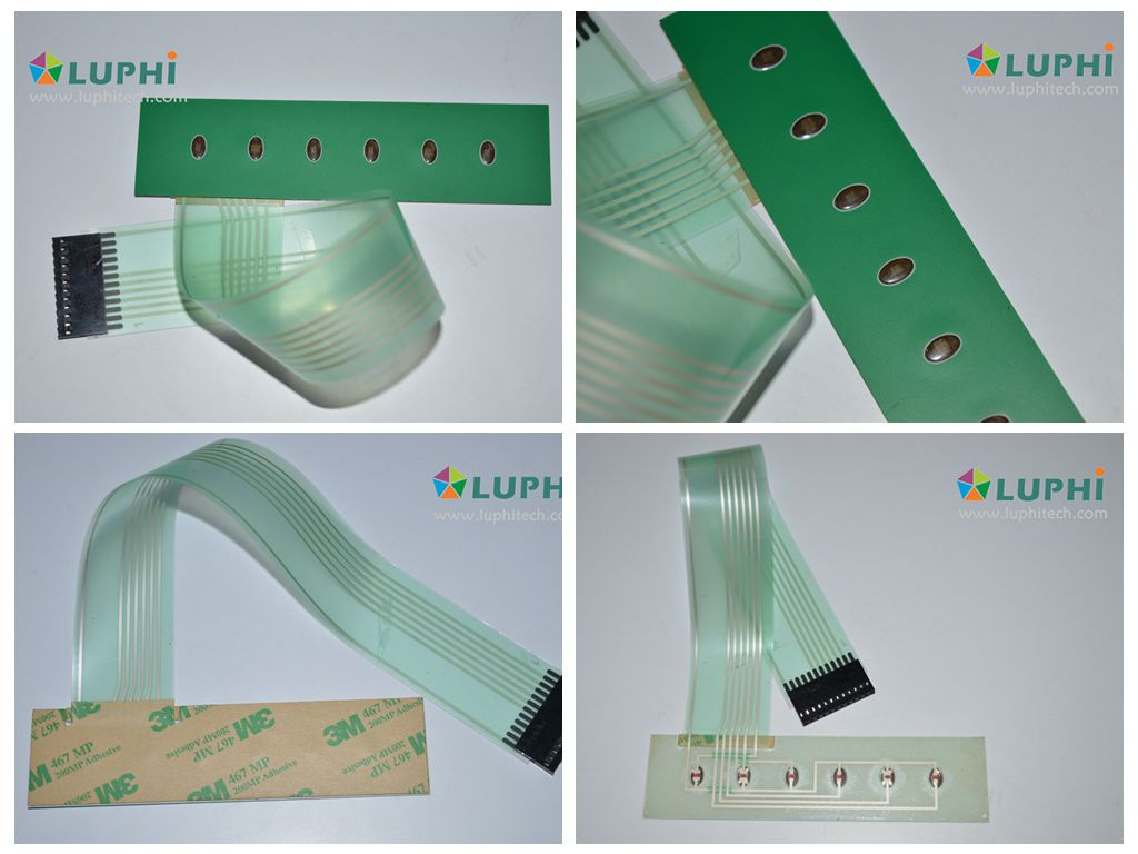 LED Backlighting Membrane Switch Graphic Overlay Panel