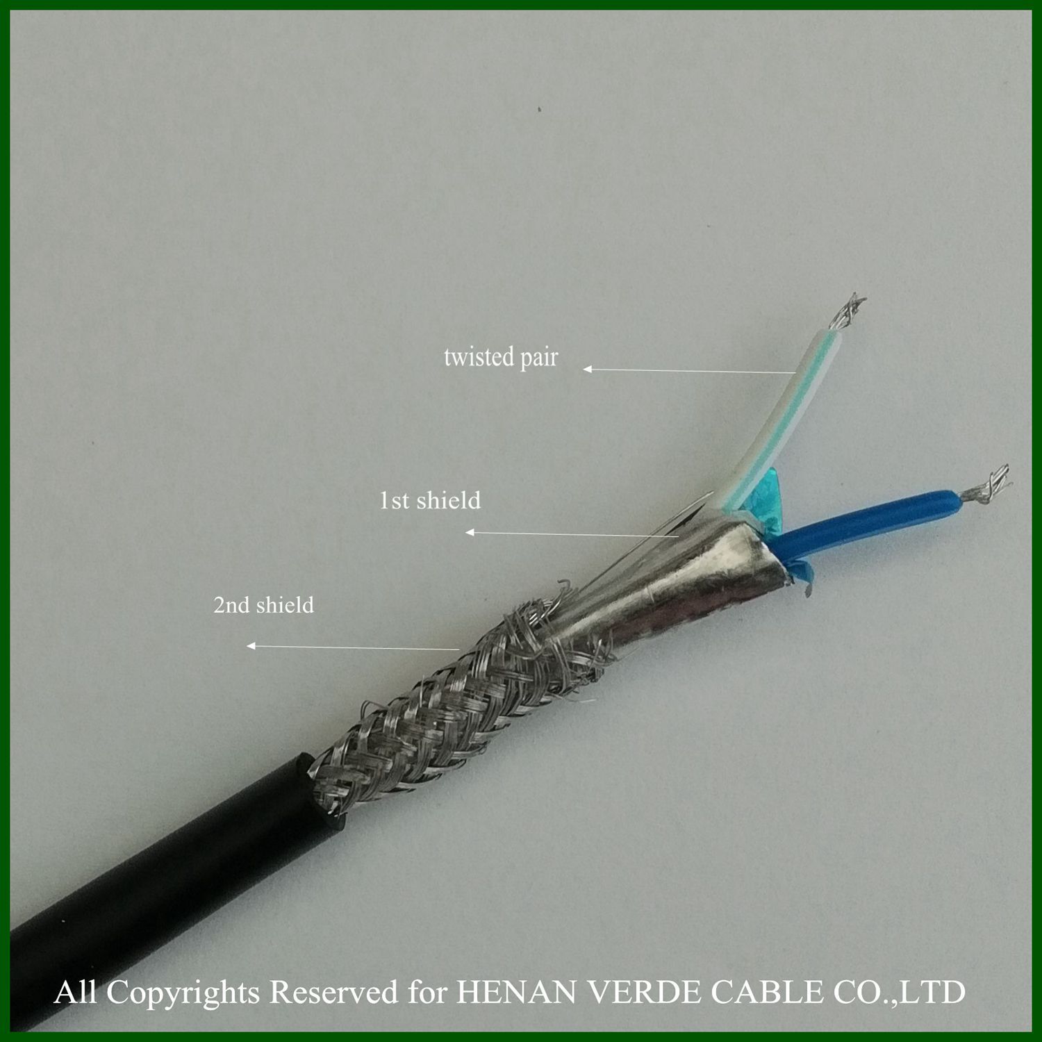 AWG Size Customized Shield Cable Signal Control Communication Cable