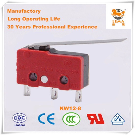 Lema Black and Red Kw12-8 Micro Switch