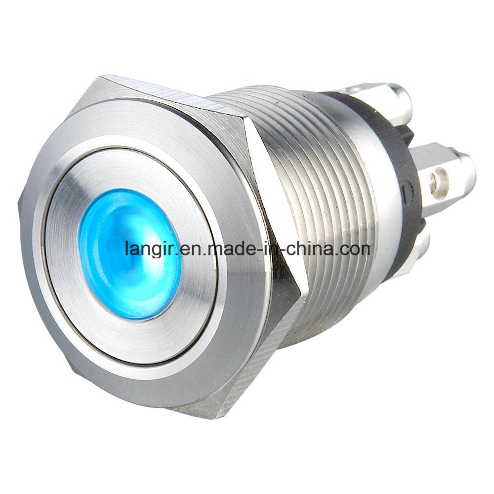 19mm Screw Terminal Metal Pushbutton Switch