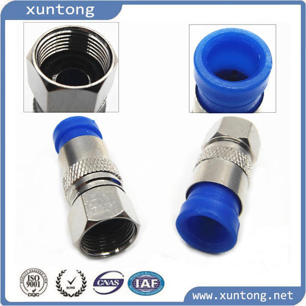 RG6 Cable Compression Type F Male Connector RF Coax Connector