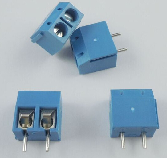 20 PCS Blue 5mm Pitch 2 Pin 2 Way PCB Screw Terminal Block Connector Kf301-2p