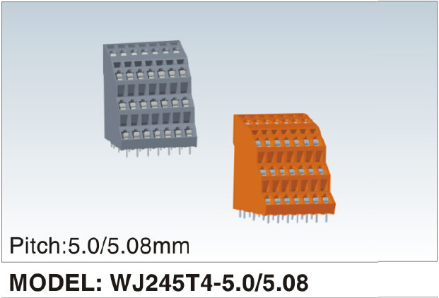 New Developing Mcs Terminal Block (WJ245T4-5.0/5.08mm)