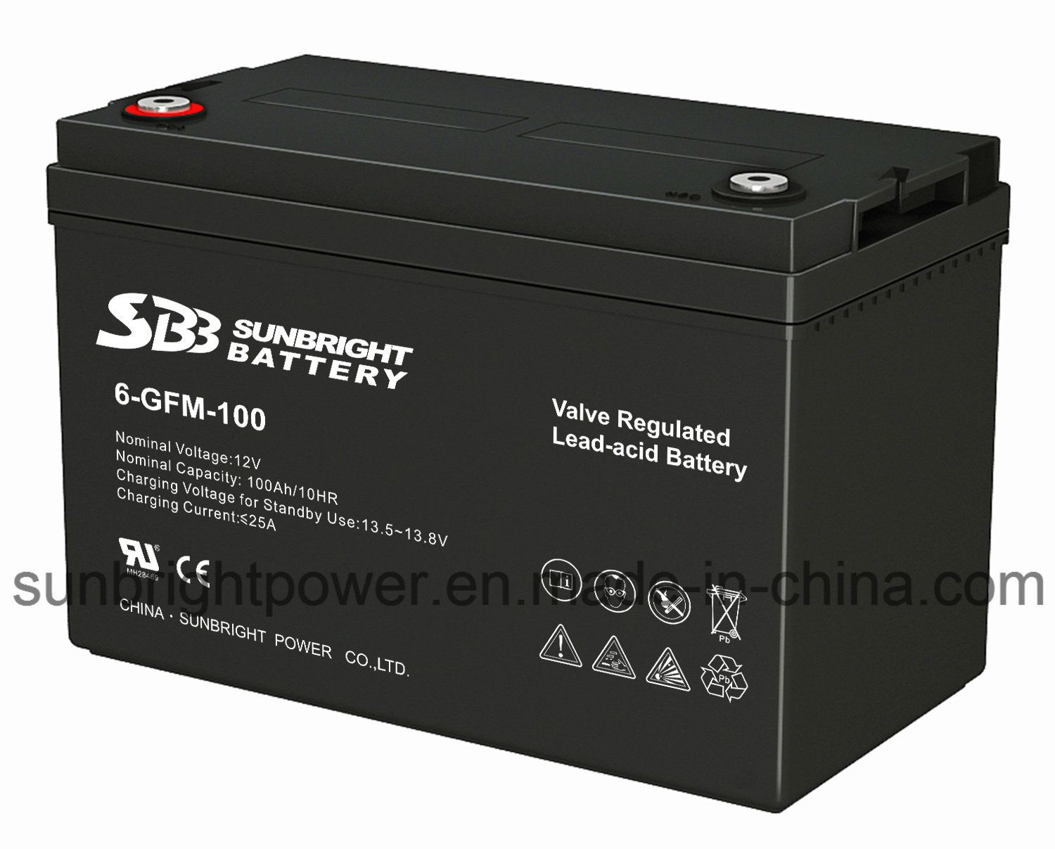 Deep Cycle Battery 12V100ah for Power System