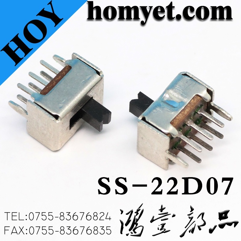 China Factory Supply DIP Type 2p2t Slide Switch/Micro Switch/Toggle Switch