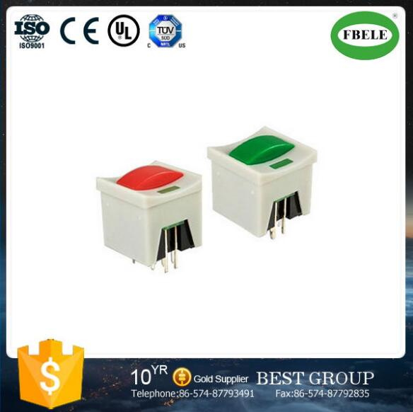 Illuminated Push Button Switchs Red Green Button Switch Self-Locking Reset Without Lamp with Light Switches