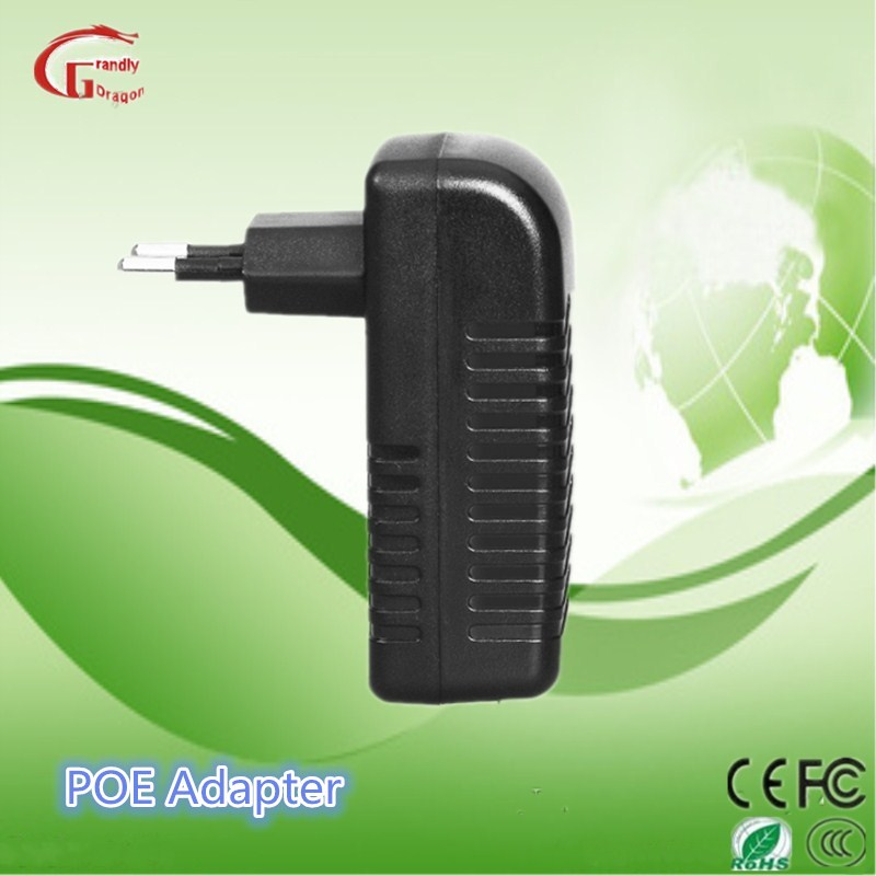 China Supply Poe Power Adaptor AC DC 24W 48V 0.5A