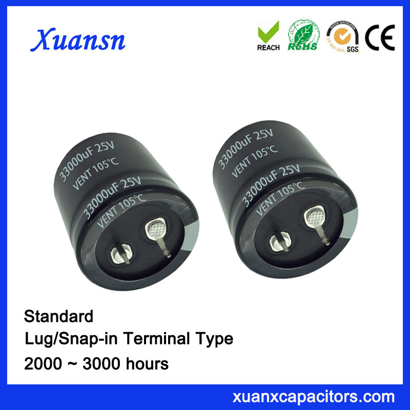 Large Size 35*50mm 33000UF 25V Snap in Capacitor