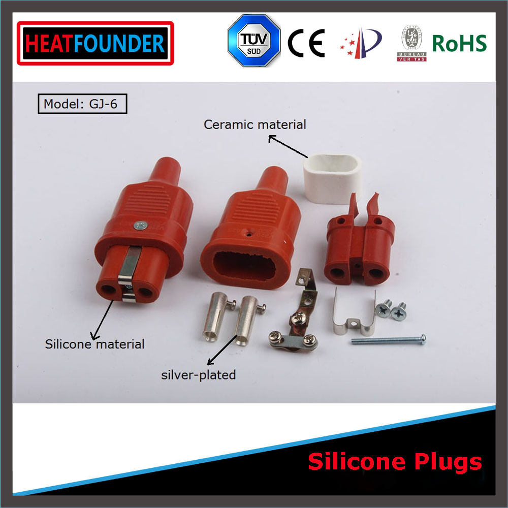 in Stock Silicone Rubber High Temperature Electric Plug