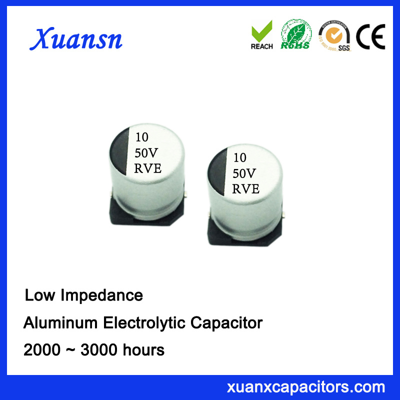 10UF 50V Surface Mount Low Impedance Electrolytic Capacitor