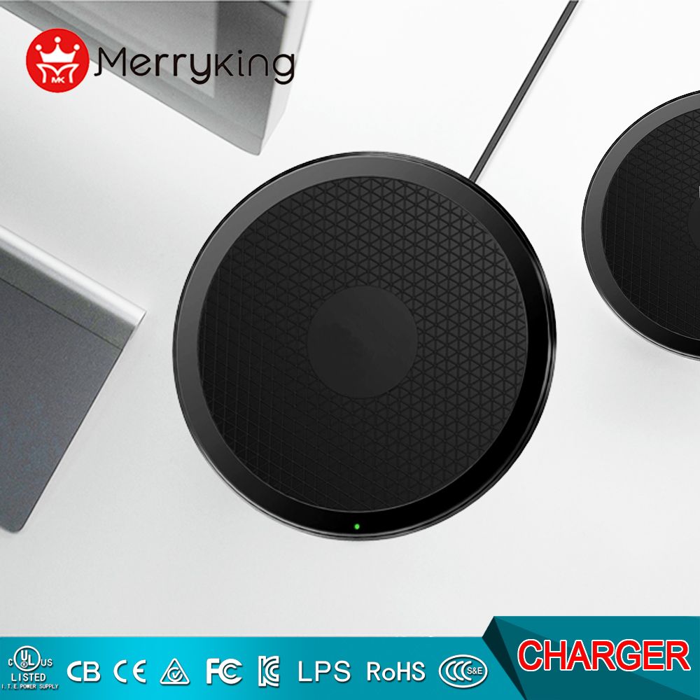 Aluminum + PC Foldable Wireless Charger for iPhone/Samsung Galaxy S7 S8, Qi Standard Wireless Charging Pad