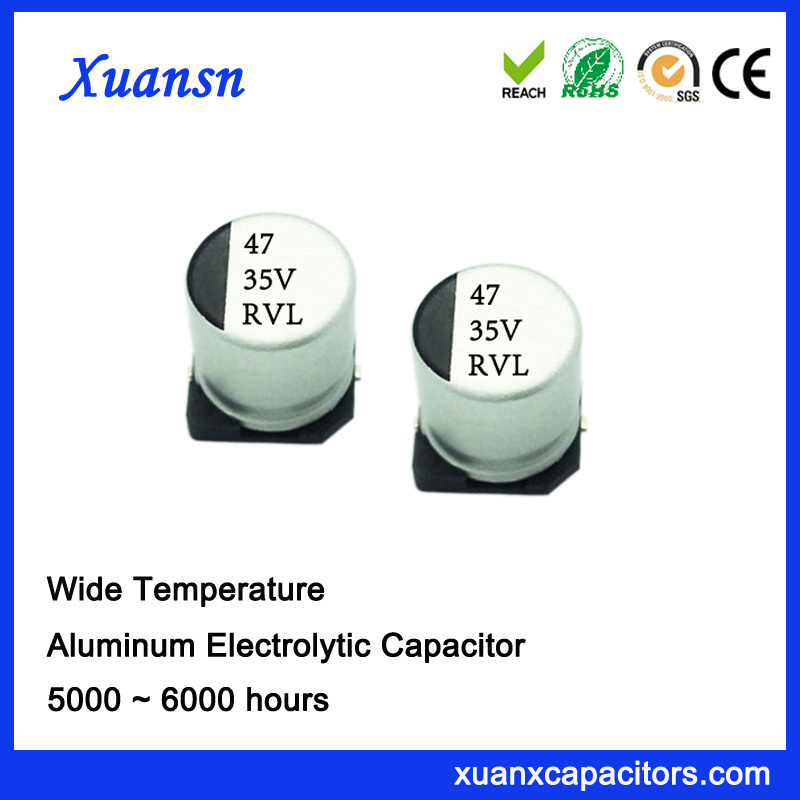 47UF 35V 5000hours 105º C SMD Electrolytic Capacitor