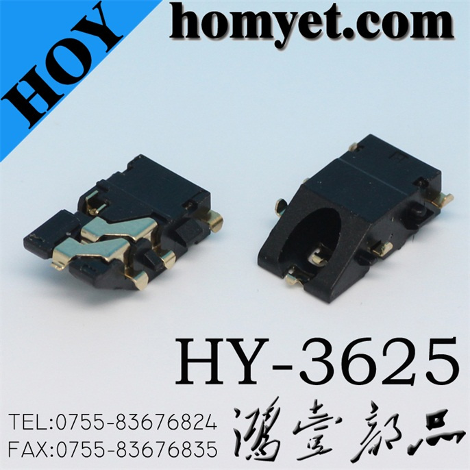 3.5mm SMD Phone Jack with Bevel Connection Head for Tablet PC (Hy-3625)