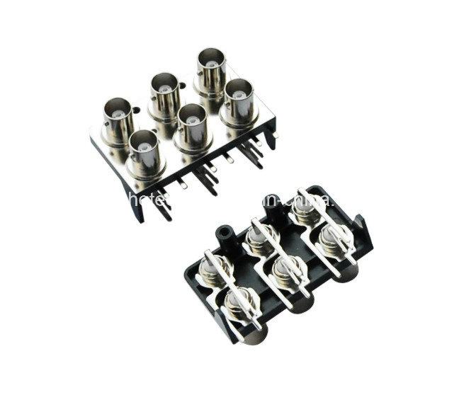90 Degree 6 Port BNC Female Connector Uesed for DVR Device