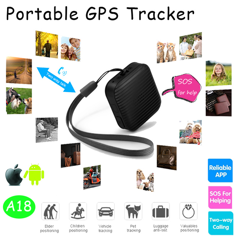 Mini GPS Tracker with GPS+Lbs Positioning & Sos Button (A18)