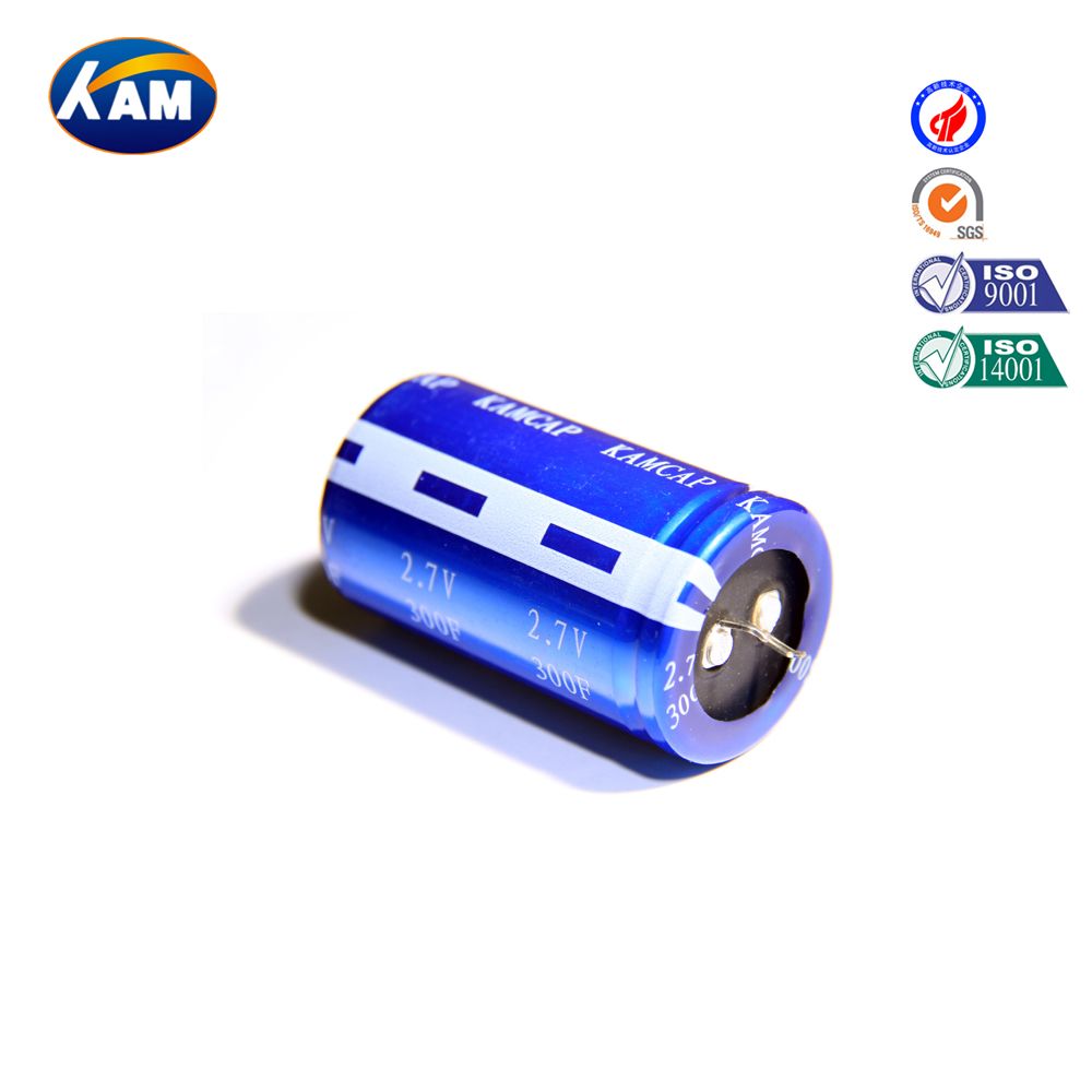 Super Capacitor 2.7V 300f Winding Series Kamcap Farad Capacitor High Quality with RAM Car Recorder Intelligent Instrumentation UPS Toy Vacuum Switch Sue