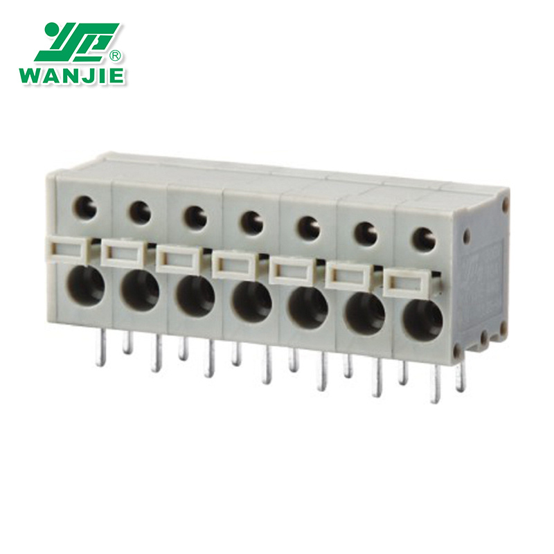 PCB Spring Terminal Block Wj211V/211r, Pitch 5.0mm