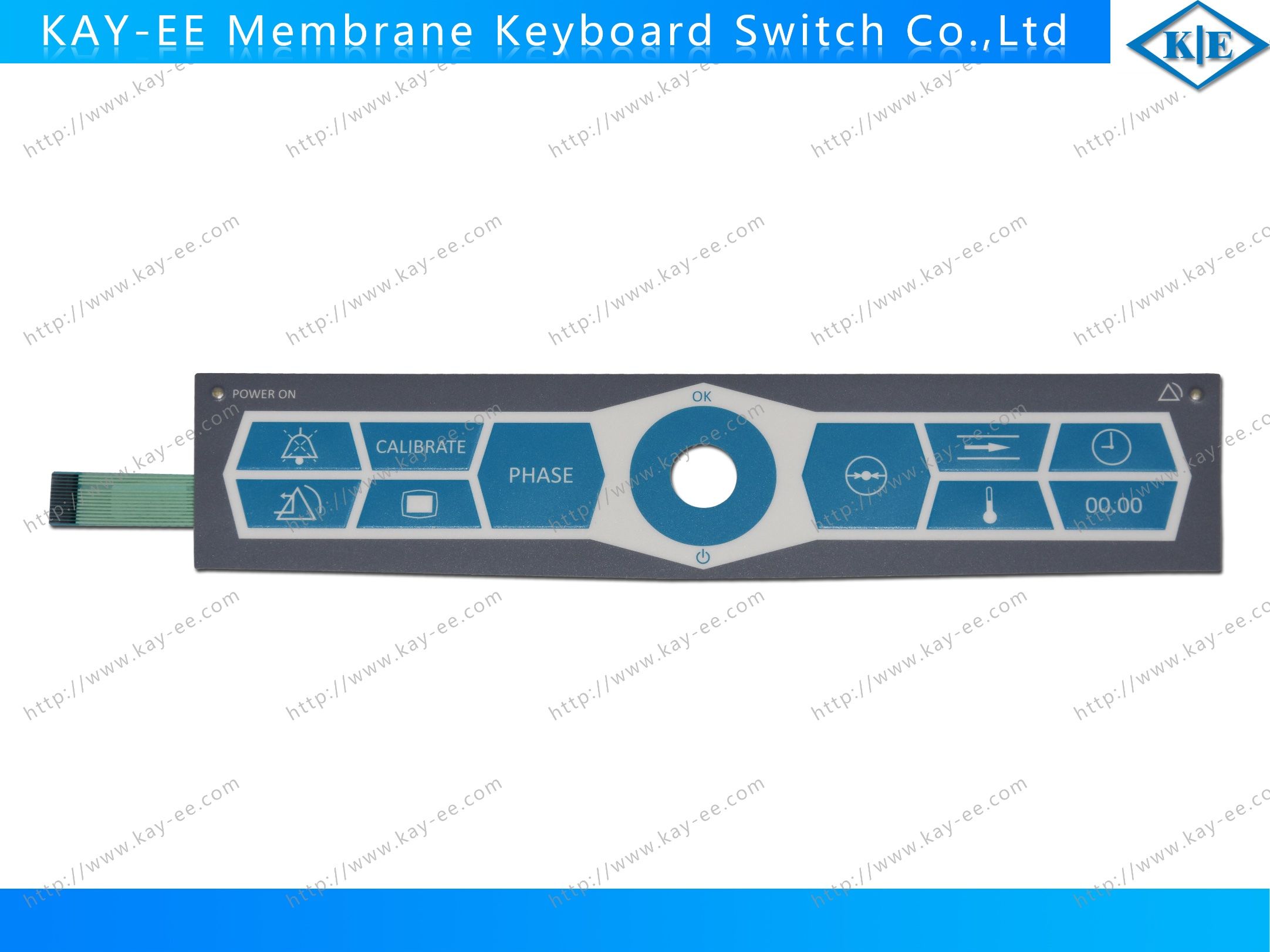 Non-Tactile Control Panel Switch with Kingbright LEDs