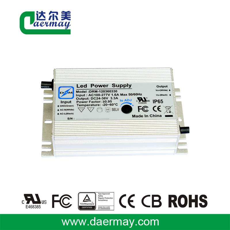 120W 36V Outdoor LED Driver IP65