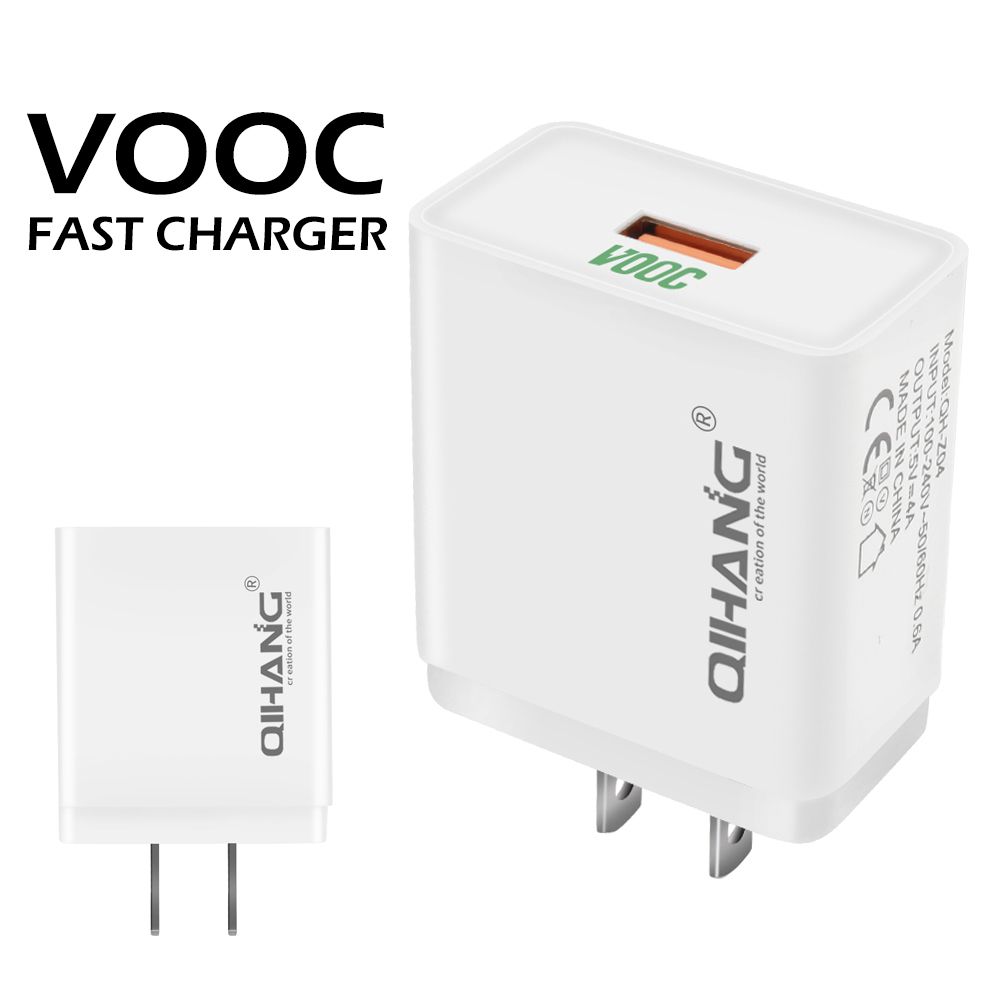 Z04 4A Vooc Stand-up Fast Mobile Phone USB Charger