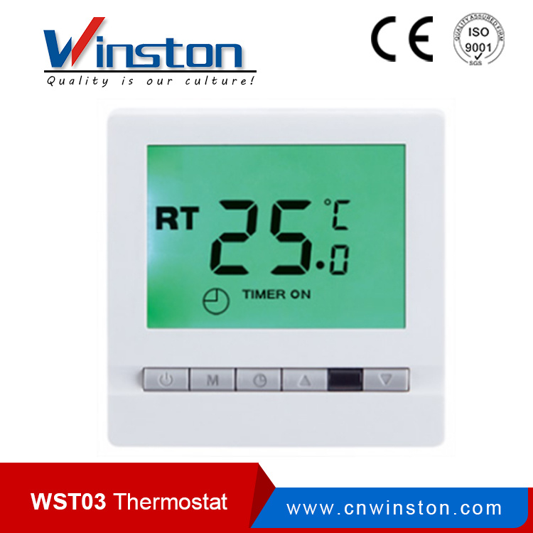 Room Hotal LCD Display Programmable Thermostat with Ce (WST-03)