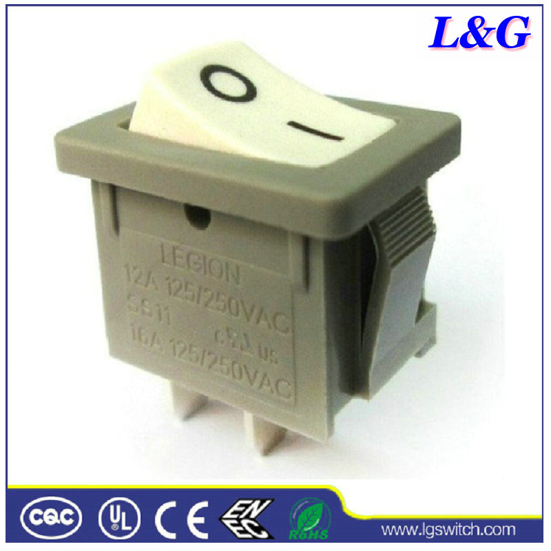 UL/ENEC/CQC Standard 12A250VAC Micro Paddle/Rocker Switch