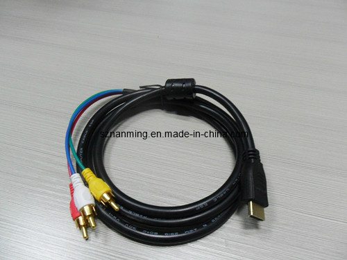 1.8m HDMI to 3RCA Male Cable