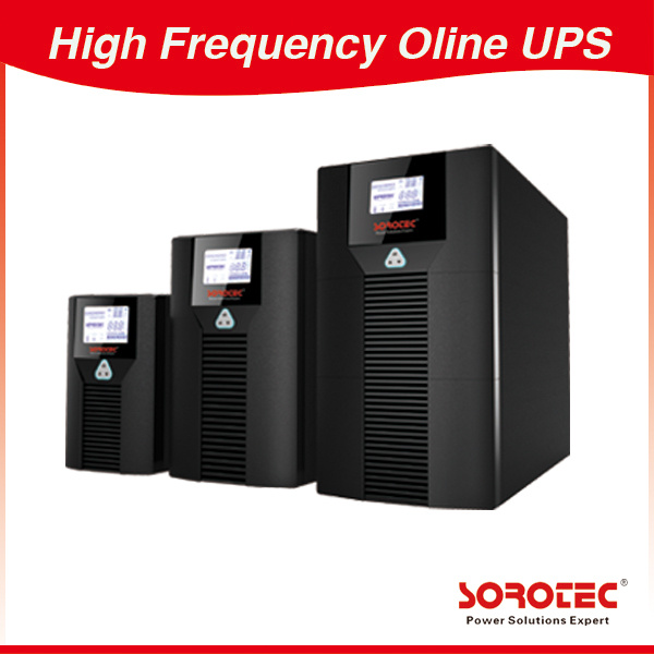 High Frequency Single Phase or Three Phase UPS with Battery Rack Mount UPS System