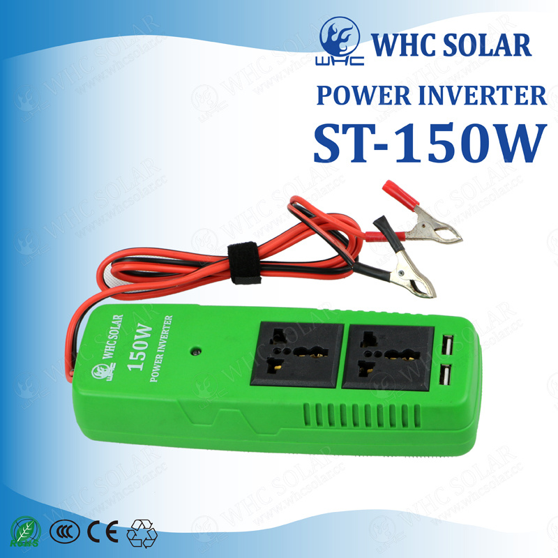 New 150W DC to AC Portable Solar Power Socket Inverter