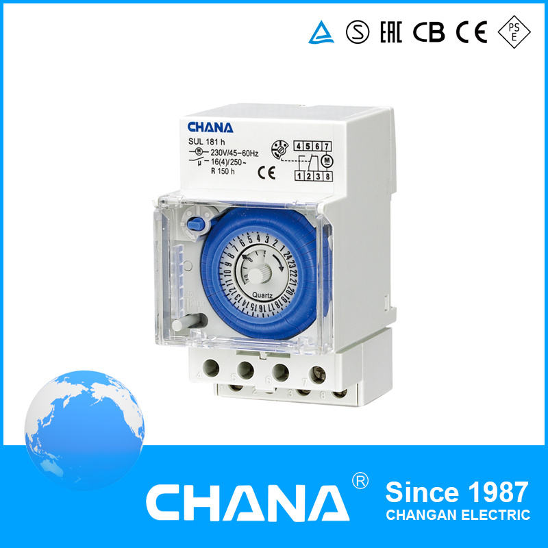 Ce and RoHS Digital Programma Approval 24 Hours Time Relay Timer Sul181h