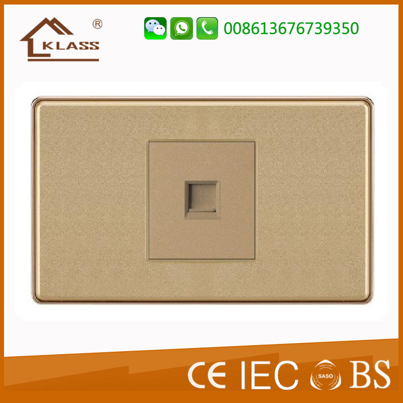 American Style 1 Gang Tel Socket Computer Socket