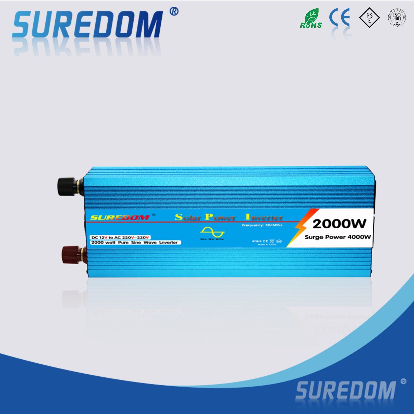 2000W Pure Sine Wave Inverter with LCD USB